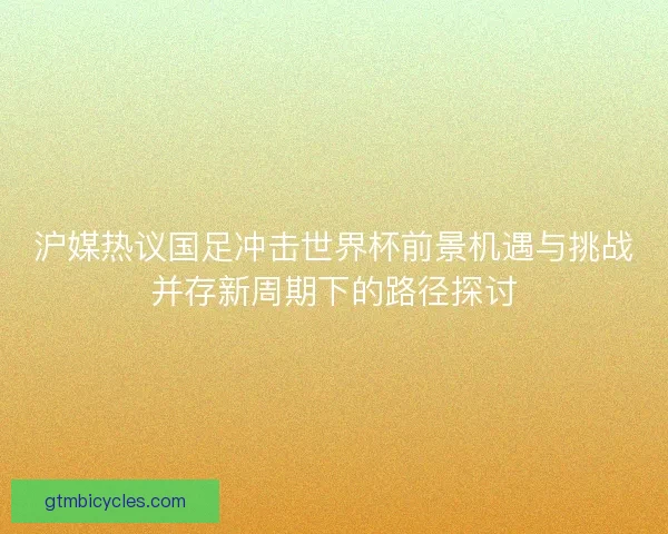 沪媒热议国足冲击世界杯前景机遇与挑战并存新周期下的路径探讨
