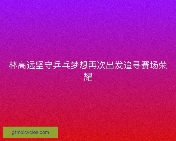林高远坚守乒乓梦想再次出发追寻赛场荣耀